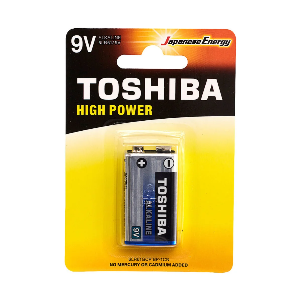 סוללה Toshiba אלקליין 9 V מרובעת