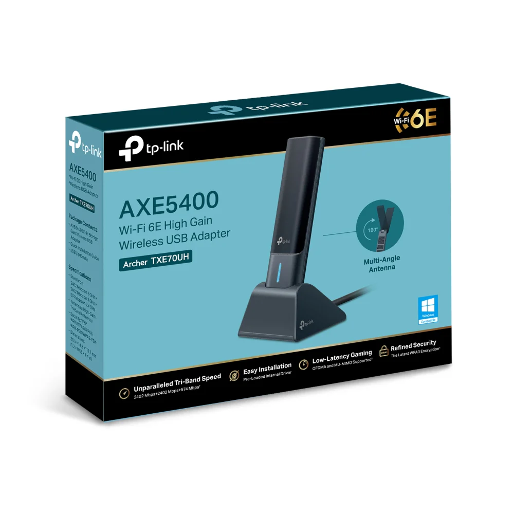 מתאם Archer TXE70UH AXE5400 Wi-Fi 6E USB TP-link - Image 4