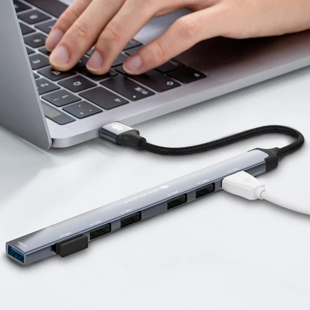 מפצל Miracase USB-A To USB2+USB3 MHUB550 USB 7IN1 - Image 2