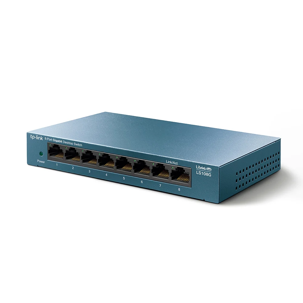 מתג מתכת LS108G 8-Port Desktop Switch Tp-link