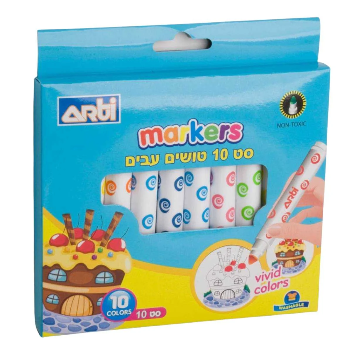 סט 10 טושים איכותיים עבים Arti