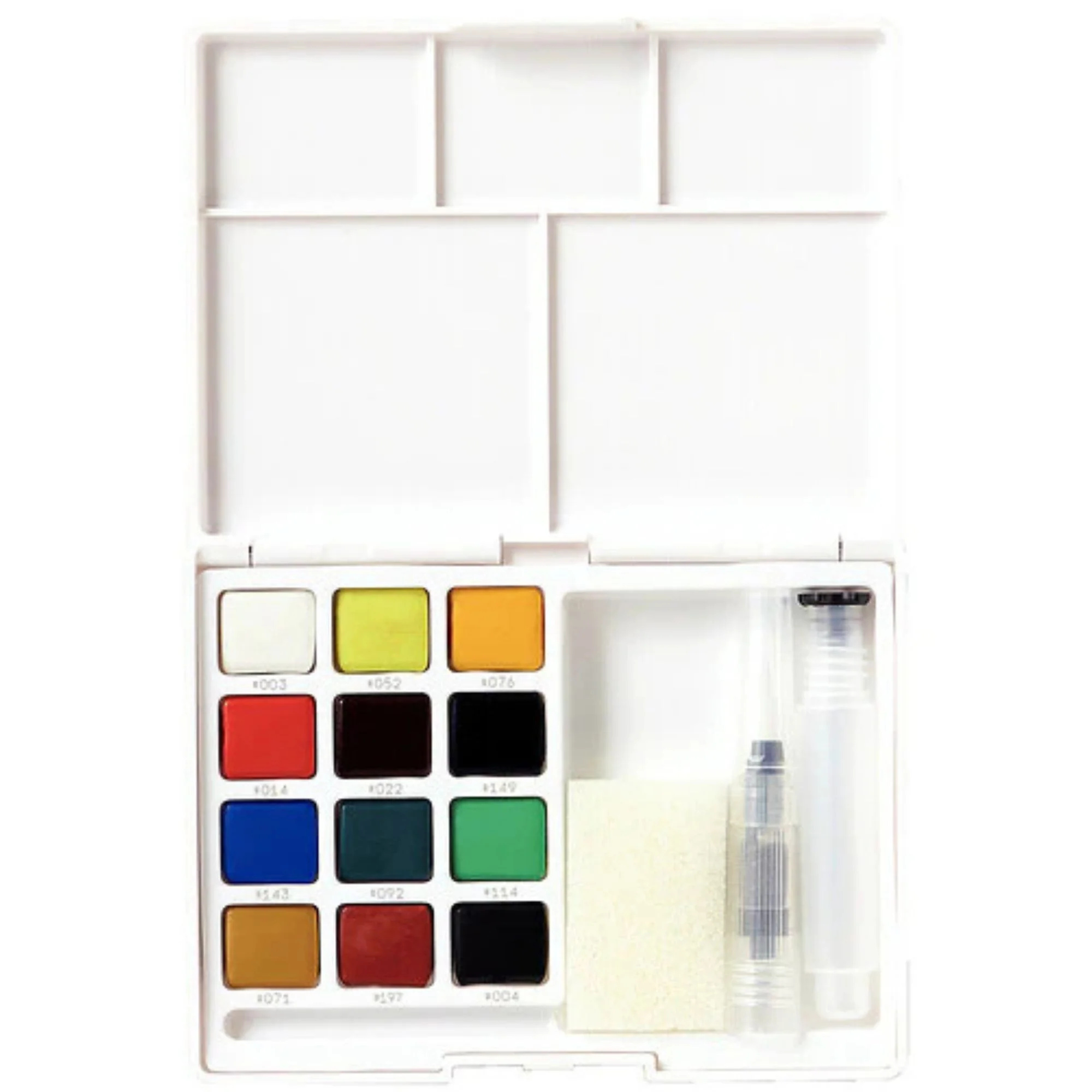 סט 12 צבעי מים מכחול ומיכל מים - Sakura Koi set XNCW12N - Image 2