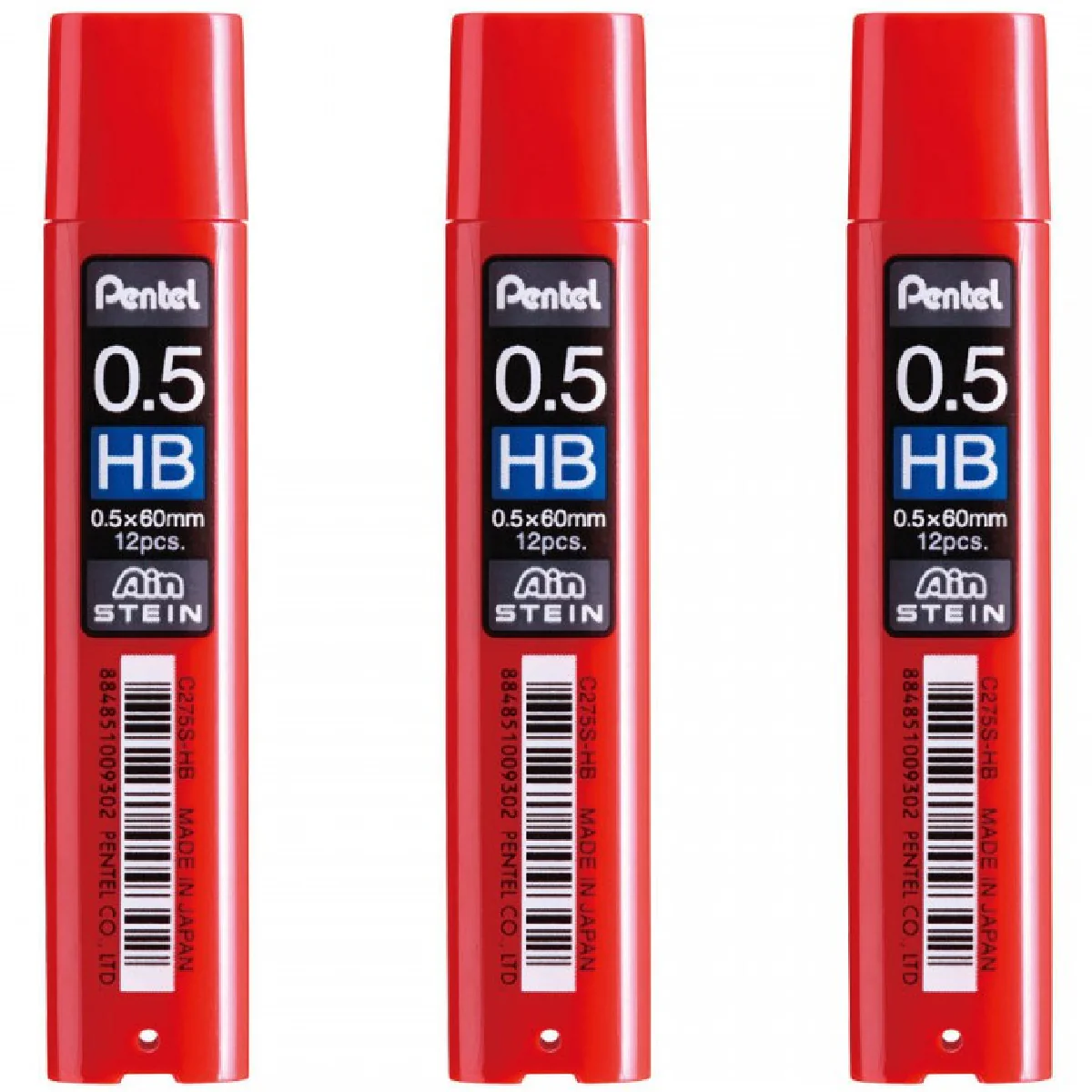 סט 3 עופרות Pentel 0.5 HB