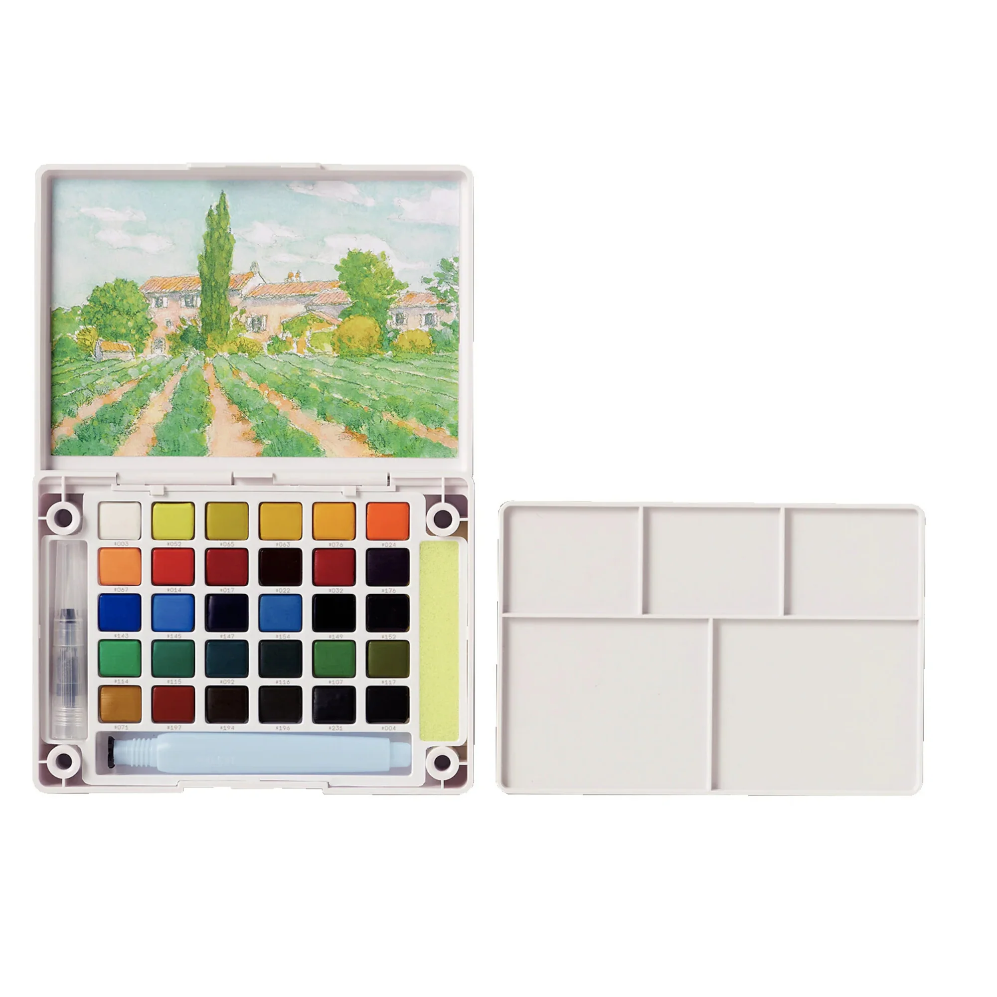 סט 30 צבעי מים ומכחול מיכל מיוחד - Sakura Koi set XNCW-30N - Image 3
