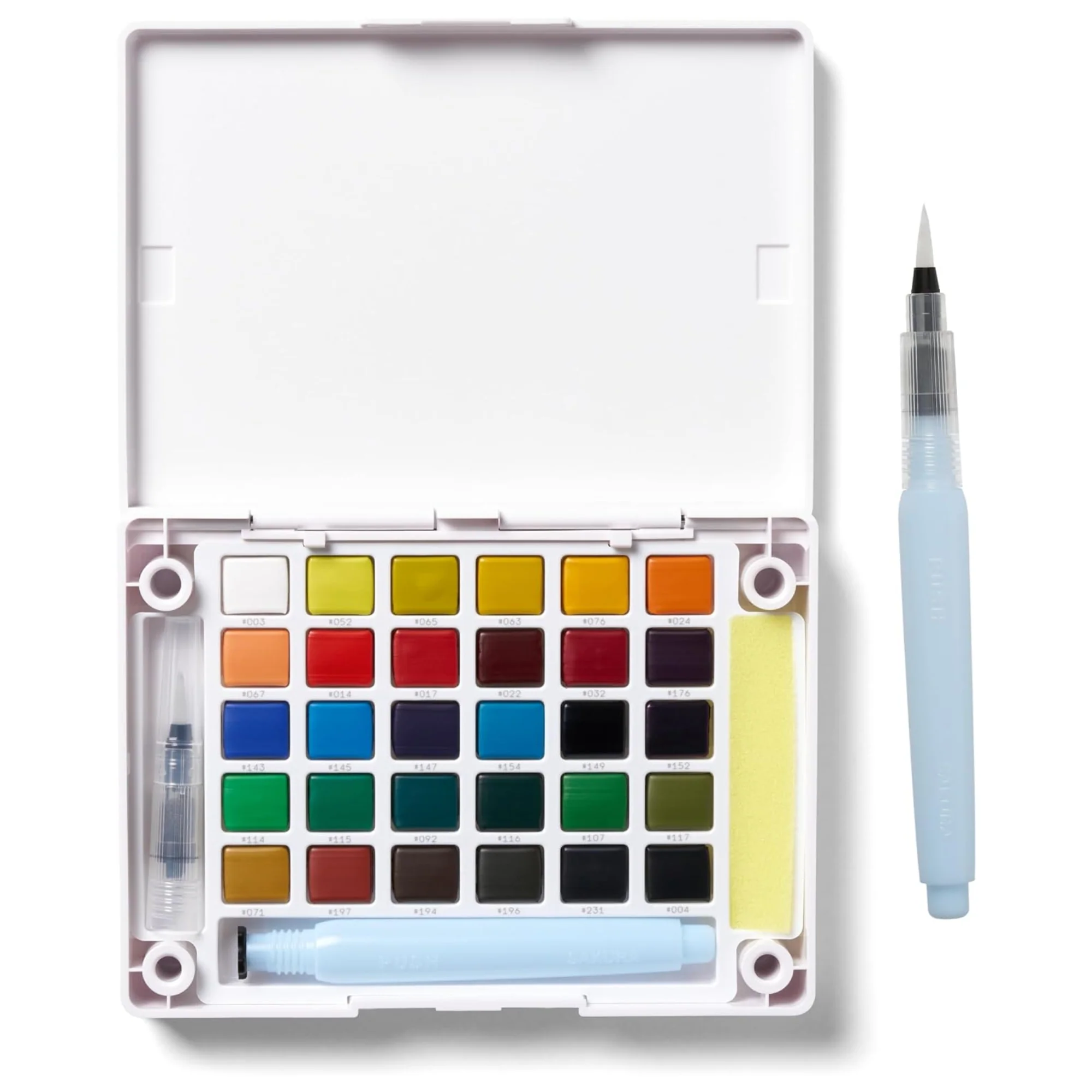 סט 30 צבעי מים ומכחול מיכל מיוחד - Sakura Koi set XNCW-30N - Image 5