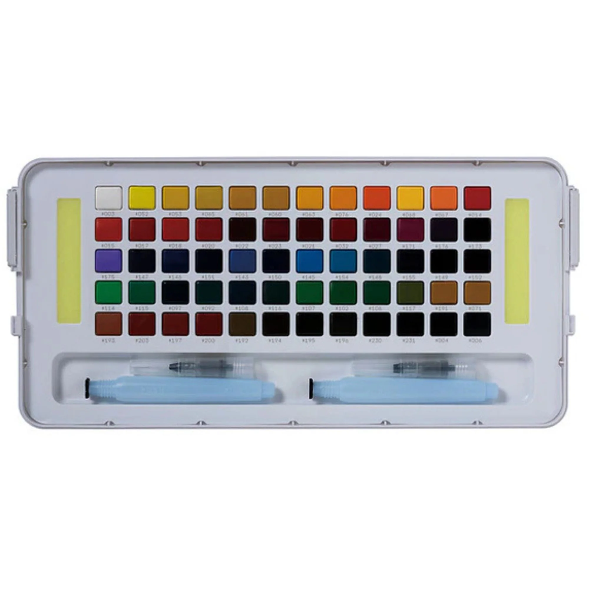 סט 60 צבעי מים מכחול ומיכל מים - Sakura Koi set XNCW60N - Image 2