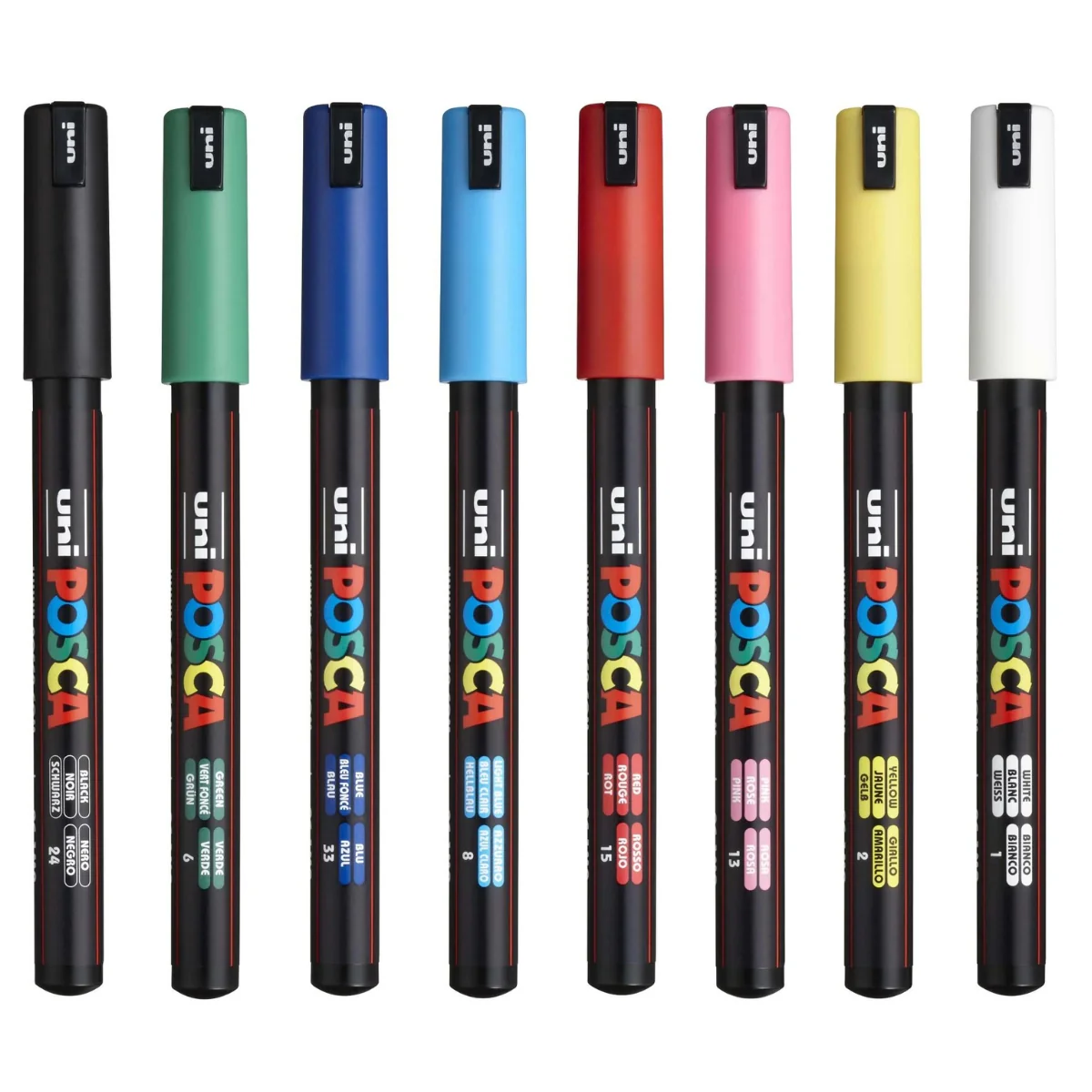סט 8 עטי uni Posca 1MR - Image 2