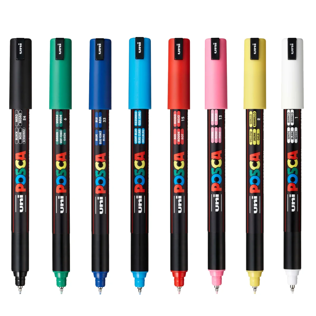 סט 8 עטי uni Posca 1MR - Image 3