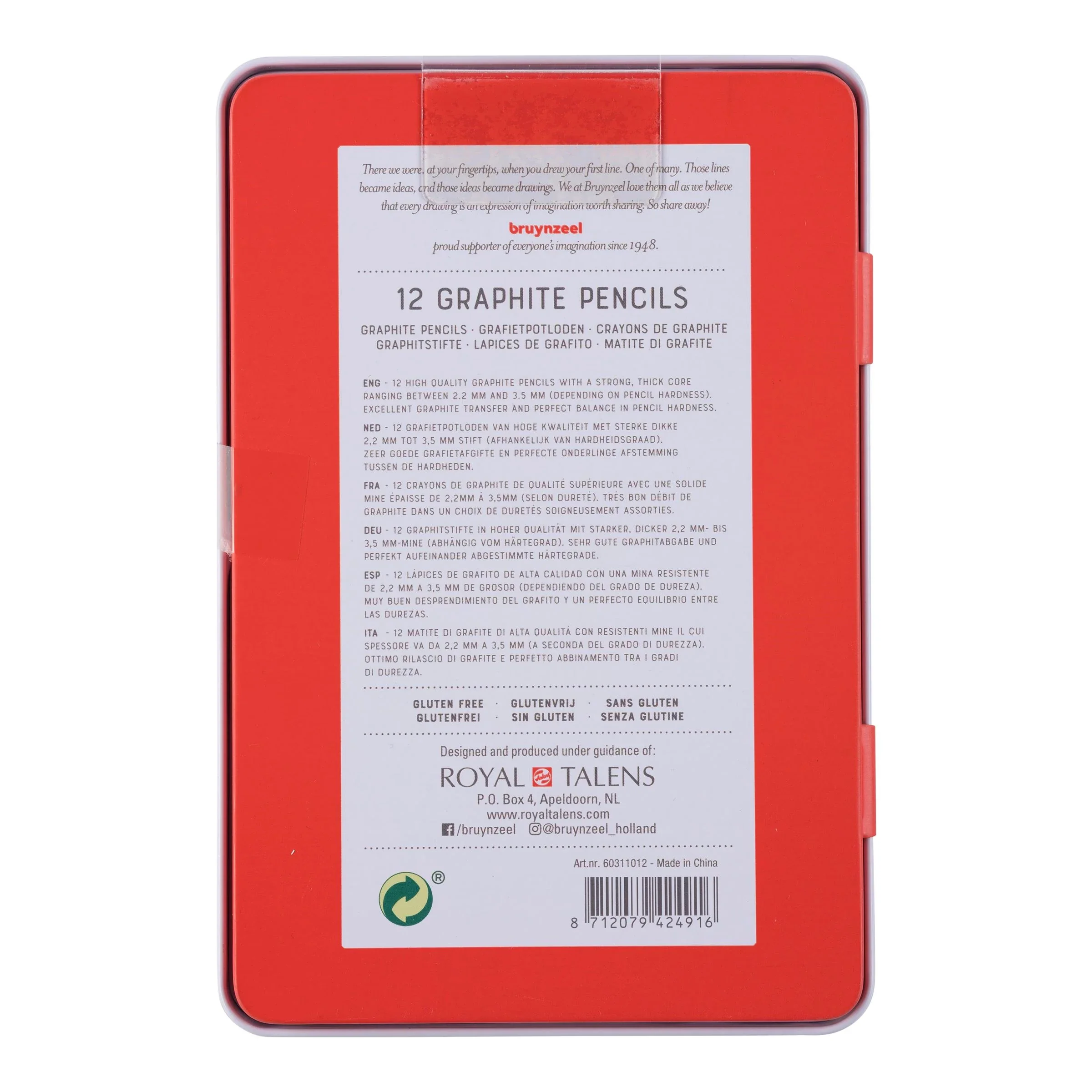 12 עפרונות שרטוט - Bruynzeel Expression graphite - Image 2
