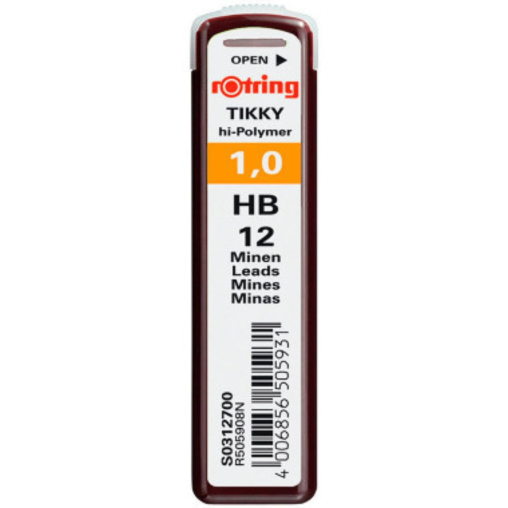 12 חודי עופרת 1.0 מ"מ - Rotring