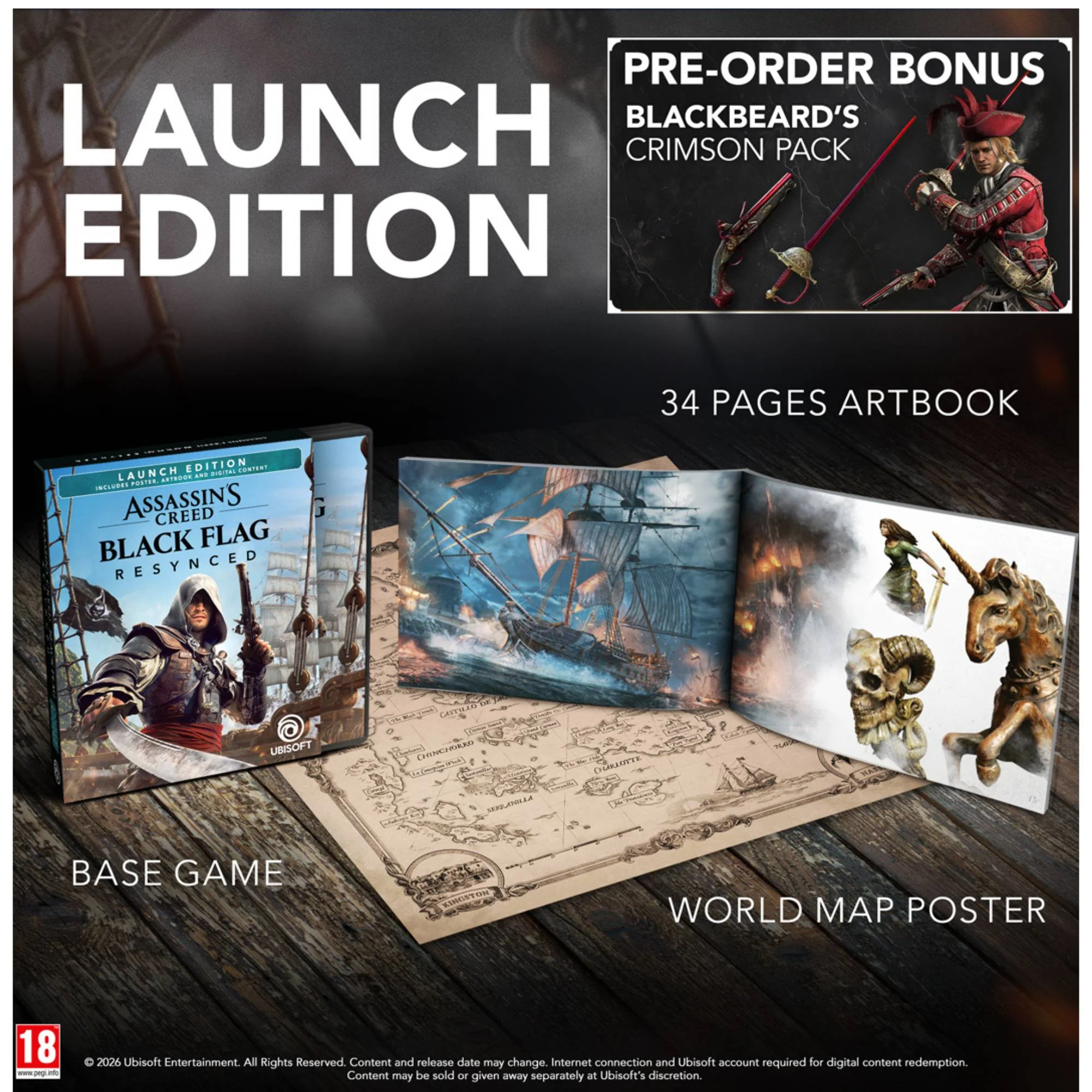 Assassins Creed Black Flag Resynced D1 Edition PS5 משחק - Image 3