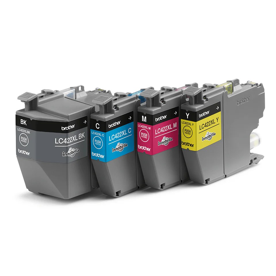 סט 4 ראשי דיו מקוריים Brother LC422XL - Image 2