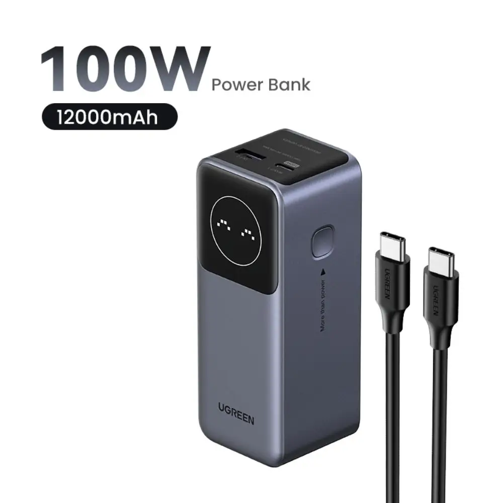סוללת גיבוי טעינה מהירה Ugreen Power Bank Nexode 12000mAh PD 100W - Image 2