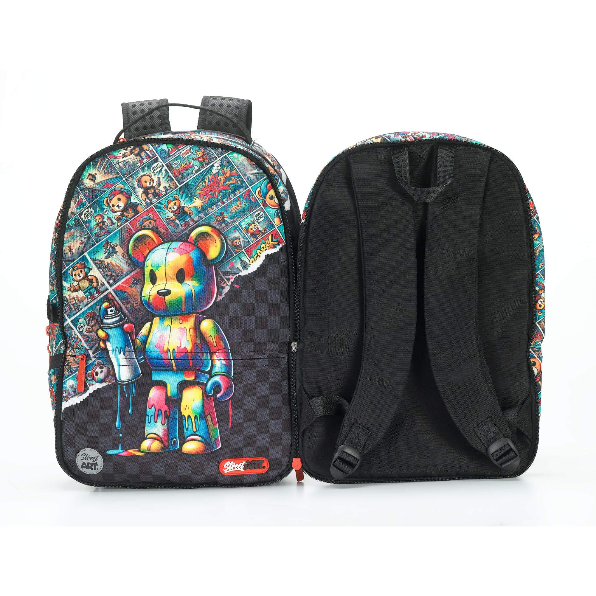 תיק גב 2 ב-1 Street Art Bearbrick - Image 3