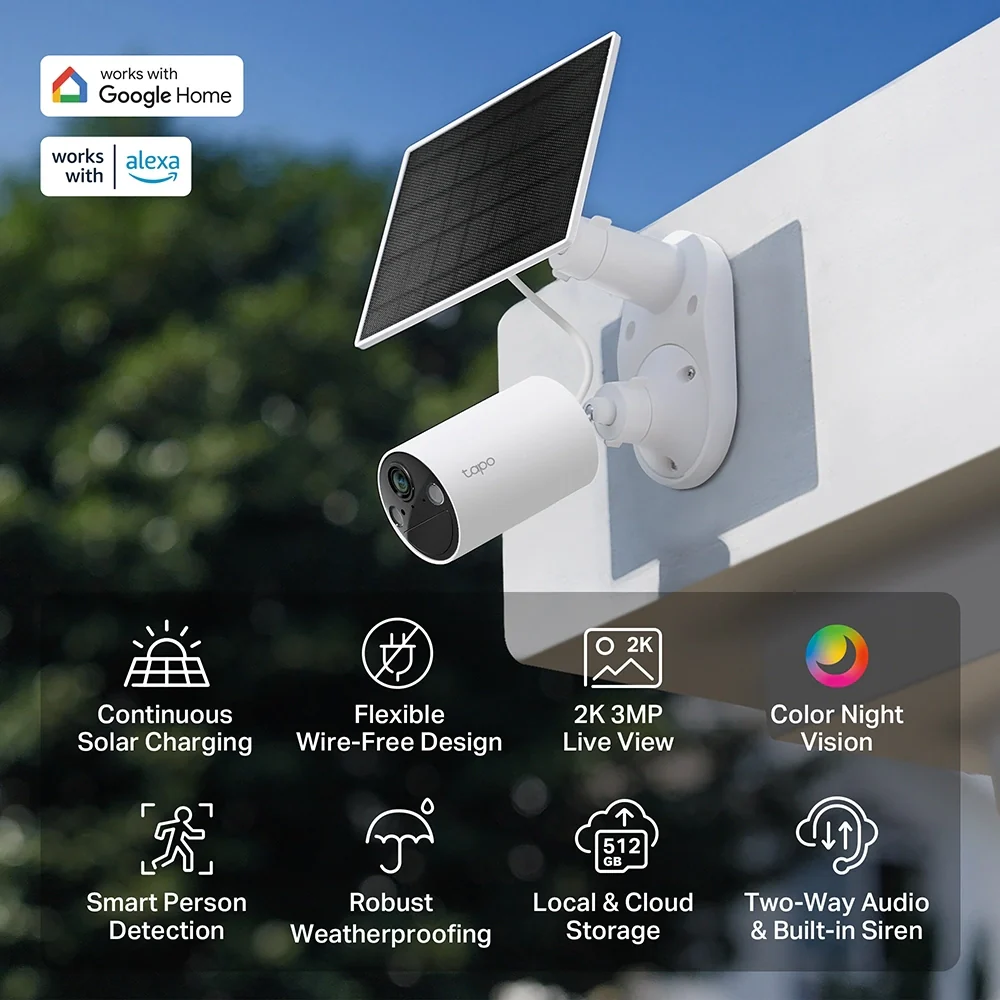 מצלמה 3MP עם פאנל סולארי Tapo C410 kit Tp-link - Image 3