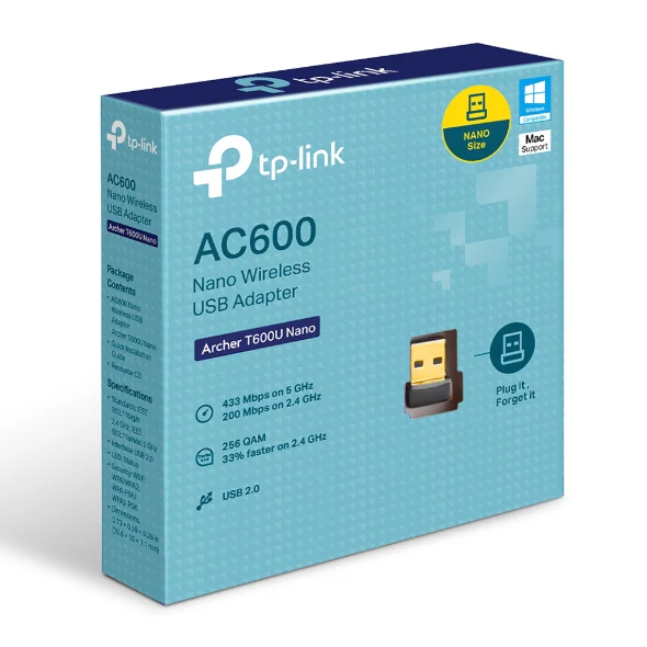 כרטיס רשת USB אלחוטי AC600 Archer T600U Tp-Link - Image 5
